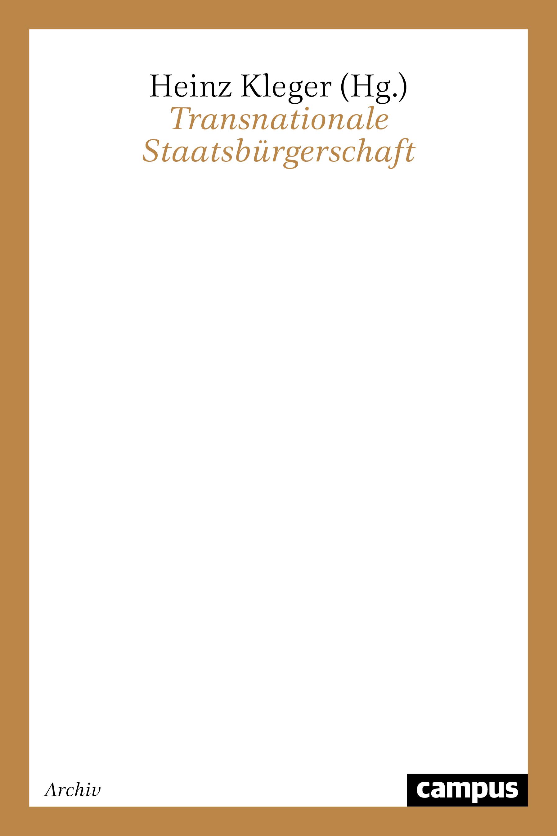 Vorderes Coverbild Transnationale Staatsbürgerschaft