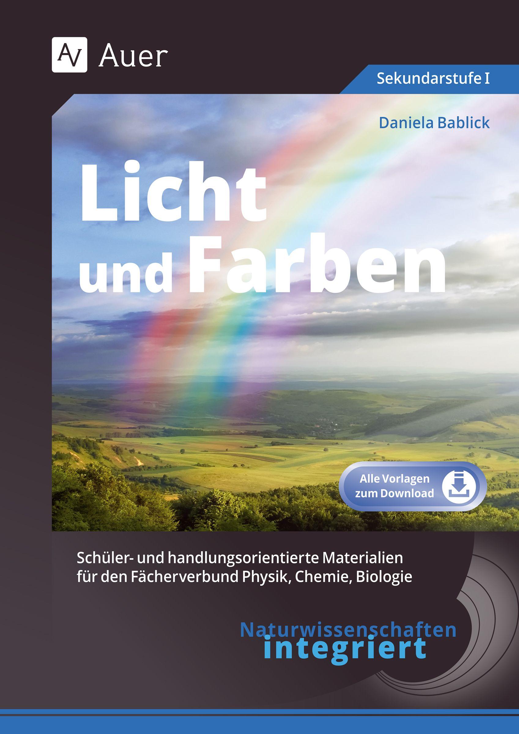 Vorderes Coverbild Naturwissenschaften integriert Licht und Farben