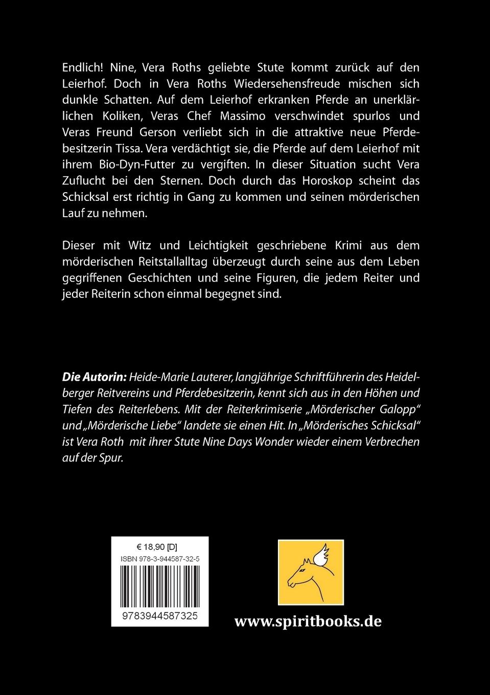 Rückseitencover Mörderisches Schicksal