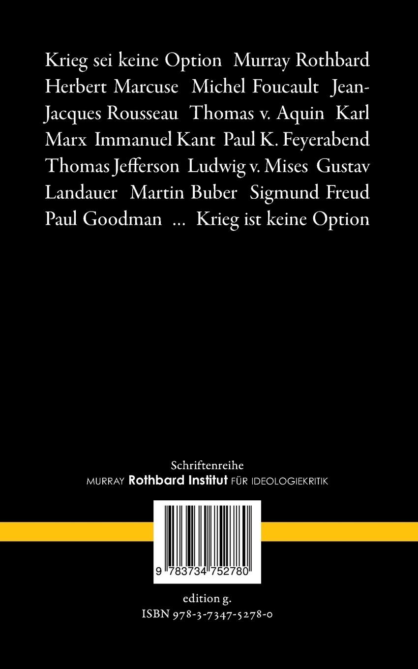 Rückseitencover Anarchokapitalismus