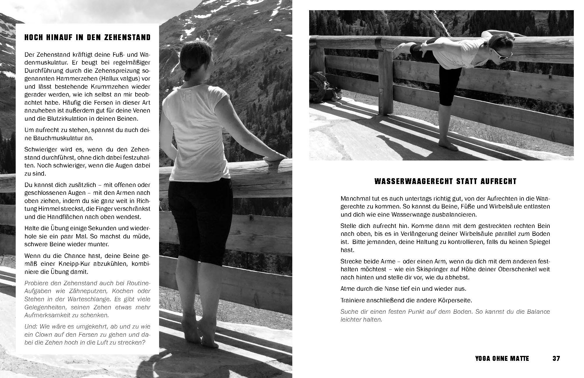 Beispielinhalt (Bild) FREE YOGA Jederzeit an jedem Ort - 50 Yoga-Routinen ohne Matte