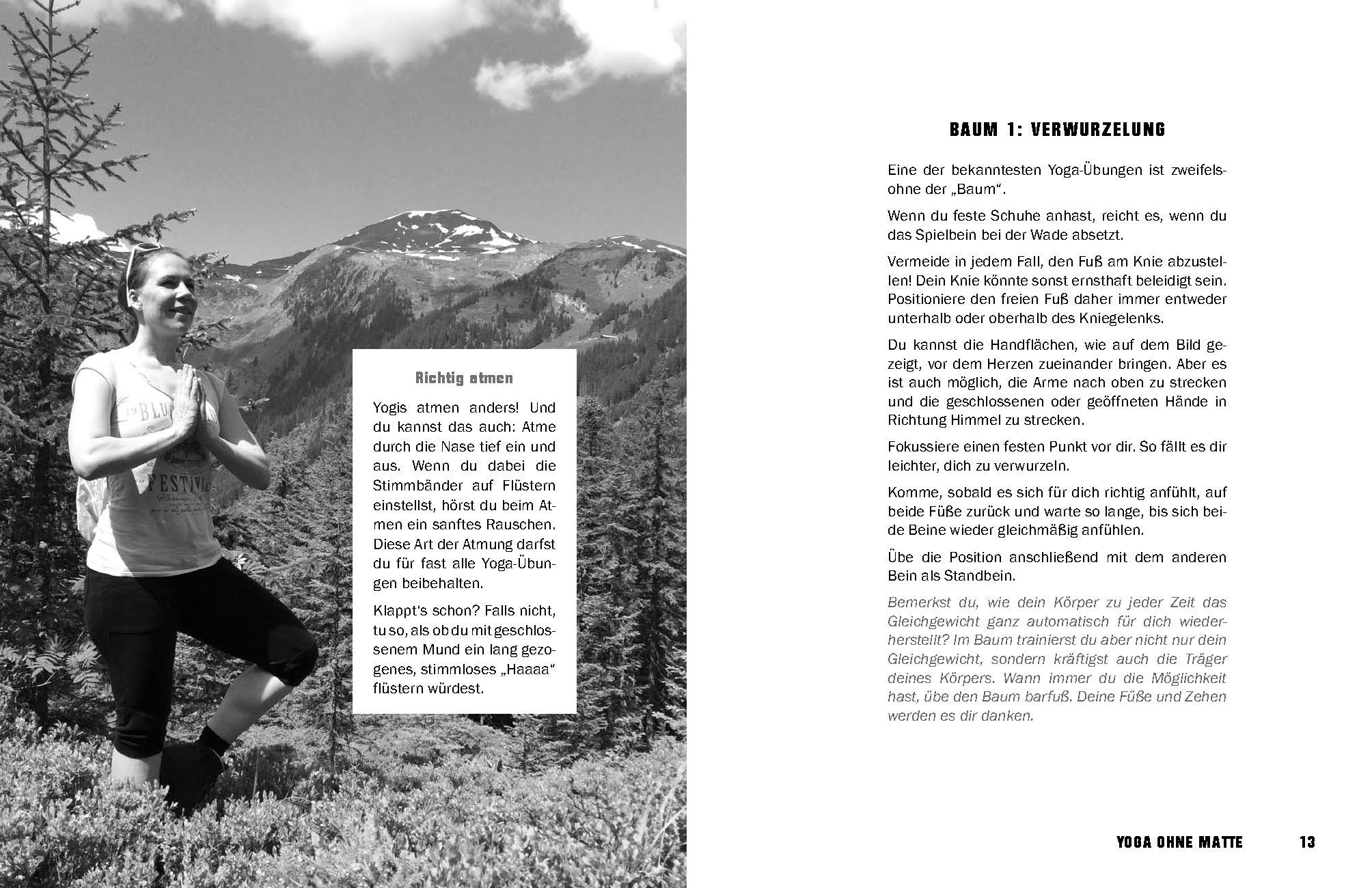 Beispielinhalt (Bild) FREE YOGA Jederzeit an jedem Ort - 50 Yoga-Routinen ohne Matte