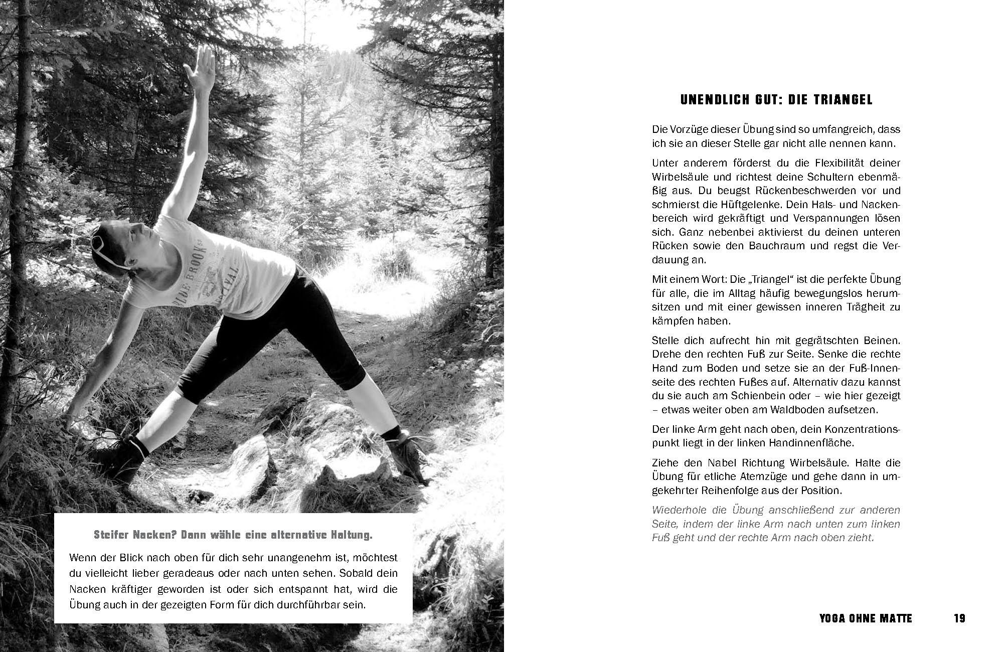 Beispielinhalt (Bild) FREE YOGA Jederzeit an jedem Ort - 50 Yoga-Routinen ohne Matte