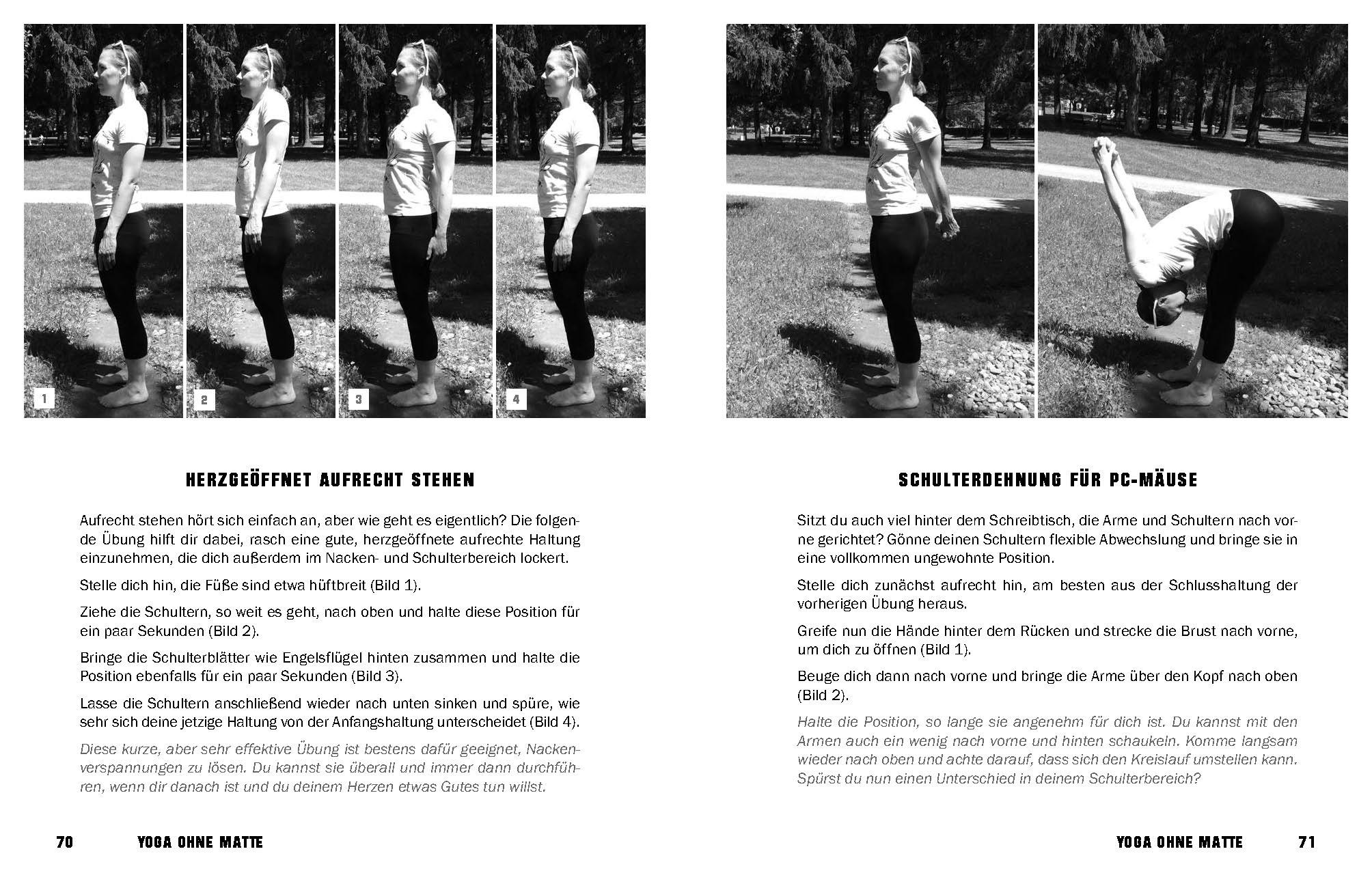 Beispielinhalt (Bild) FREE YOGA Jederzeit an jedem Ort - 50 Yoga-Routinen ohne Matte