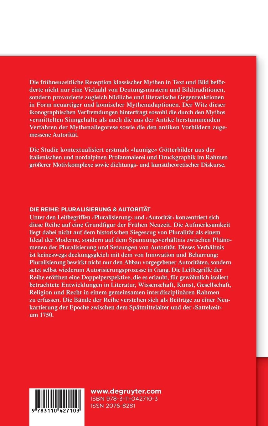 Rückseitencover Die klassischen Götter auf Abwegen