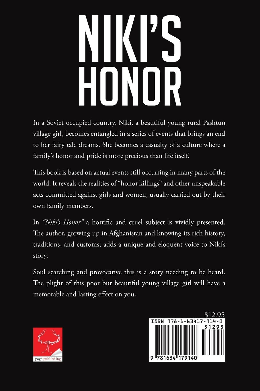 Rückseitencover Niki's Honor
