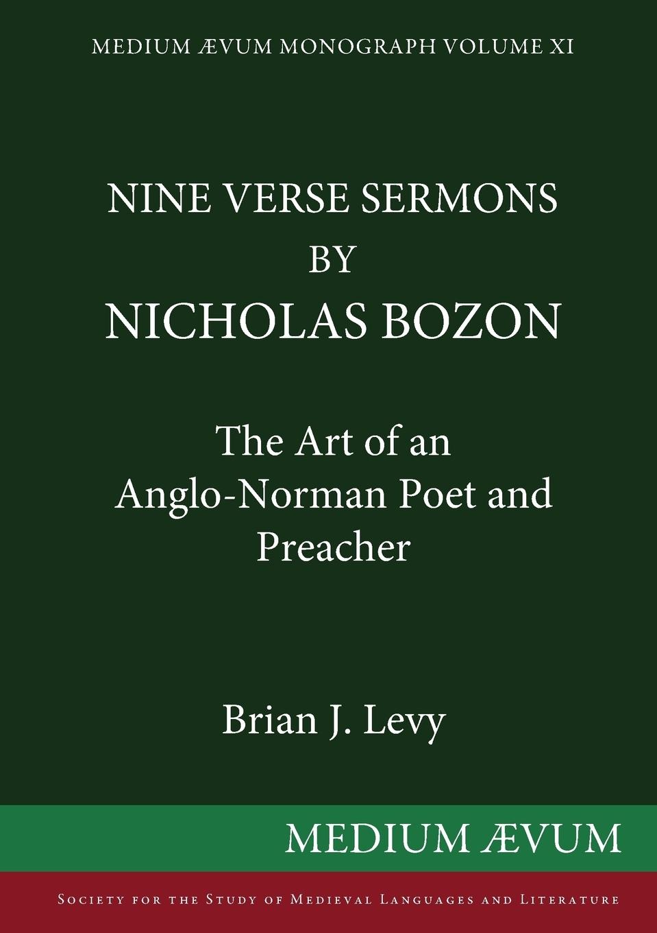 Vorderes Coverbild Nine Verse Sermons by Nicholas Bozon