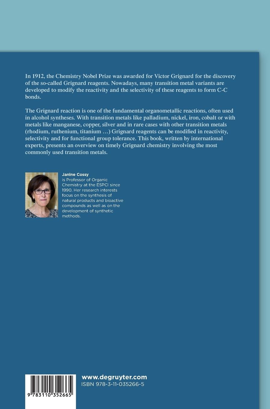 Rückseitencover Grignard Reagents and Transition Metal Catalysts