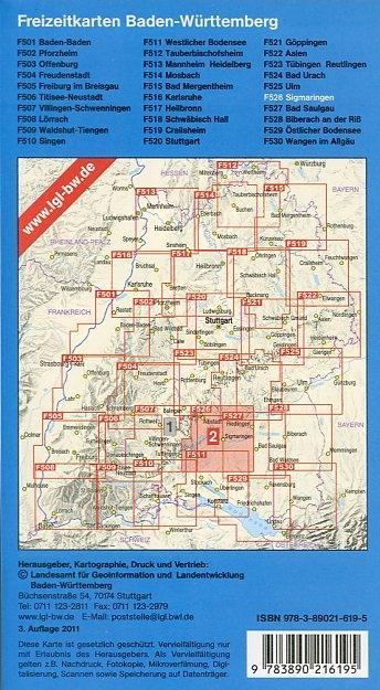 Beispielinhalt (Bild) Sigmaringen Naturpark Obere Donau Freizeitkarte 1 : 50 000
