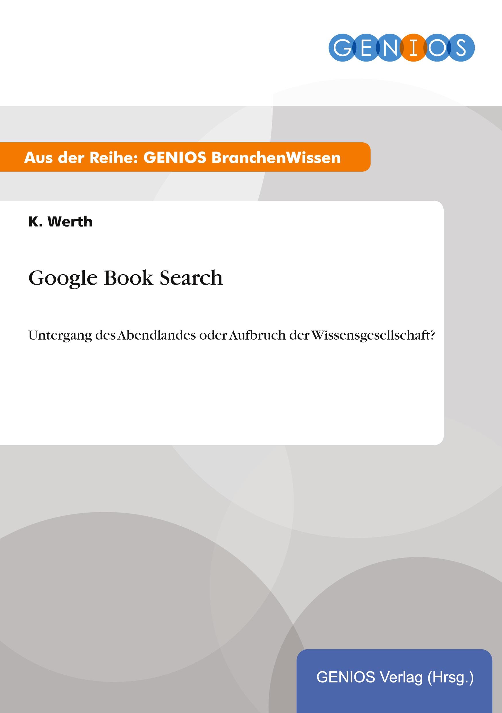 Vorderes Coverbild Google Book Search