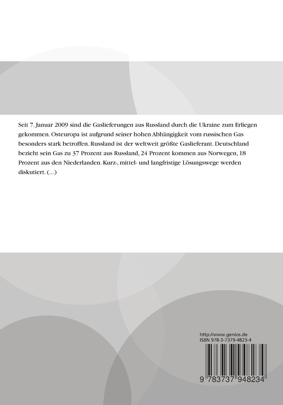 Rückseitencover Erdgaskrise