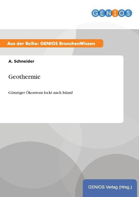 Vorderes Coverbild Geothermie