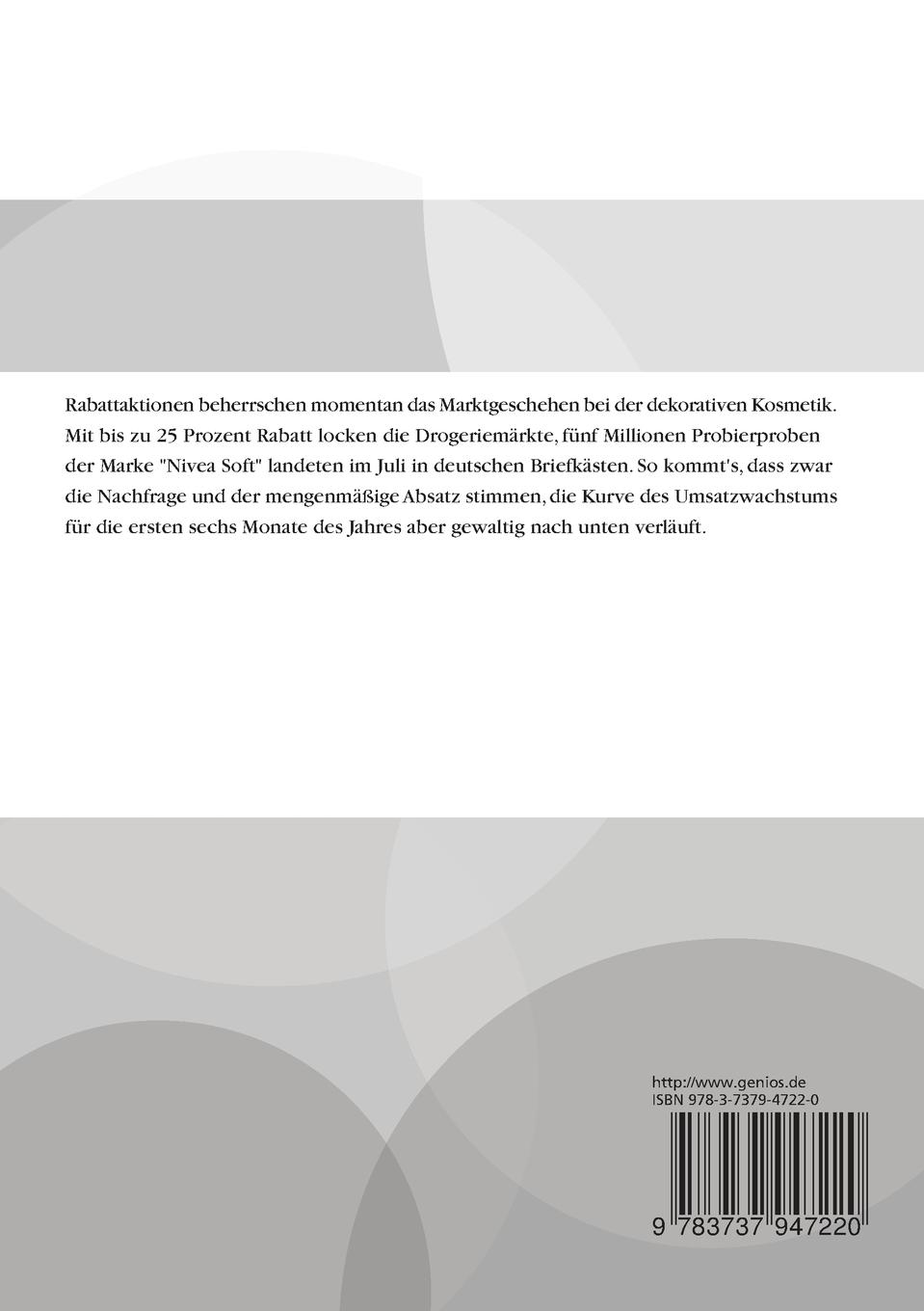 Rückseitencover Kosmetikbranche