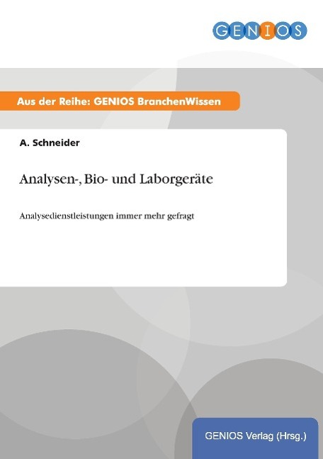 Vorderes Coverbild Analysen-, Bio- und Laborgeräte