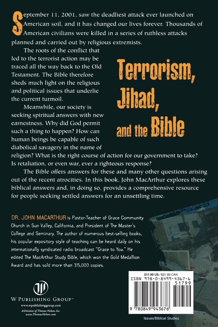 Rückseitencover Terrorism, Jihad, and the Bible