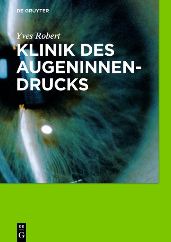 Vorderes Coverbild Klinik des Augeninnendrucks