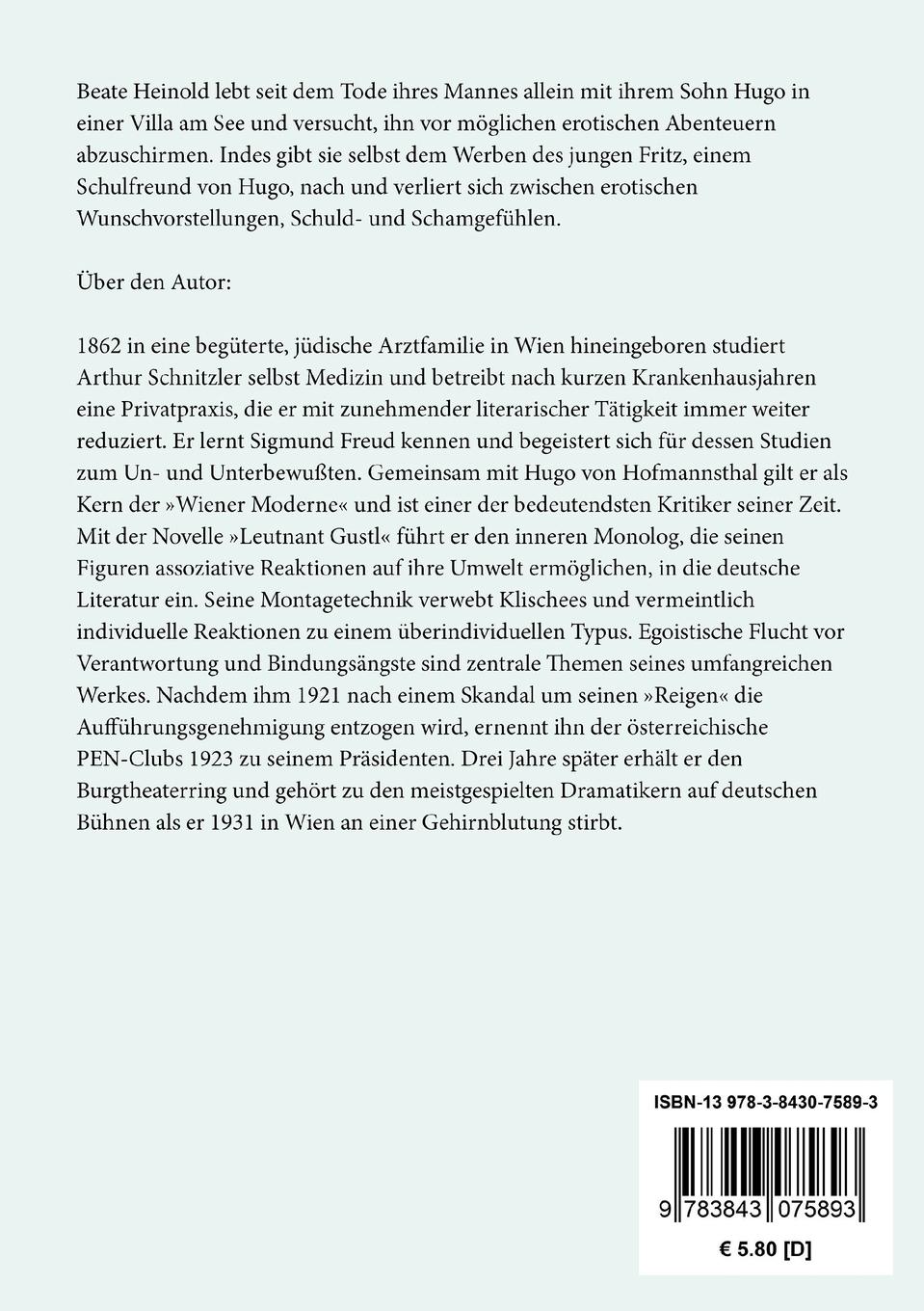 Rückseitencover Frau Beate und ihr Sohn