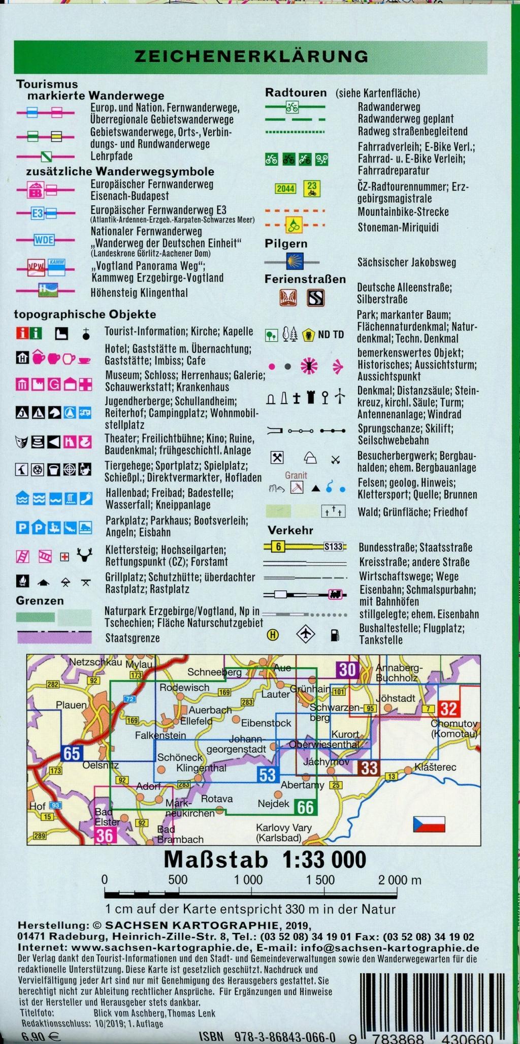 Beispielinhalt (Bild) Ferienregion Schöneck - Klingenthal - Eibenstock 1 : 33 000