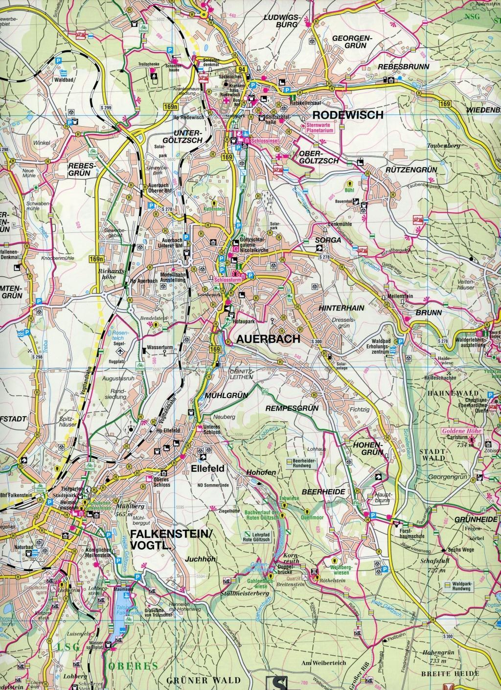 Beispielinhalt (Bild) Ferienregion Schöneck - Klingenthal - Eibenstock 1 : 33 000