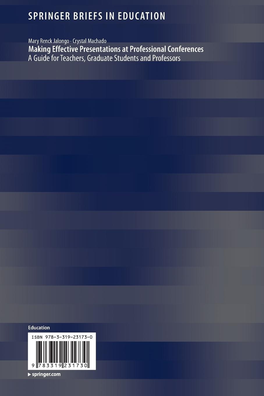 Rückseitencover Making Effective Presentations at Professional Conferences