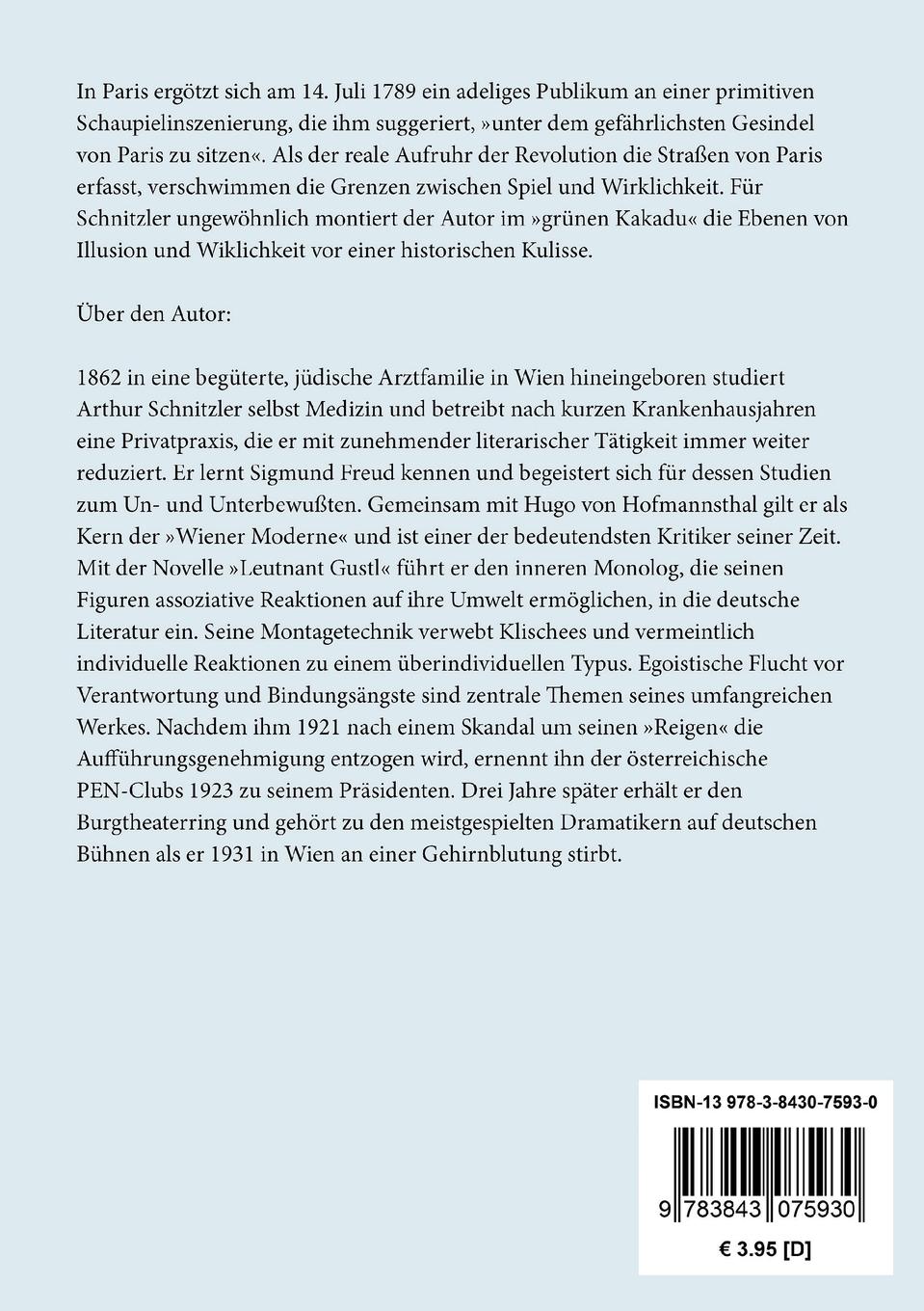 Rückseitencover Der grüne Kakadu