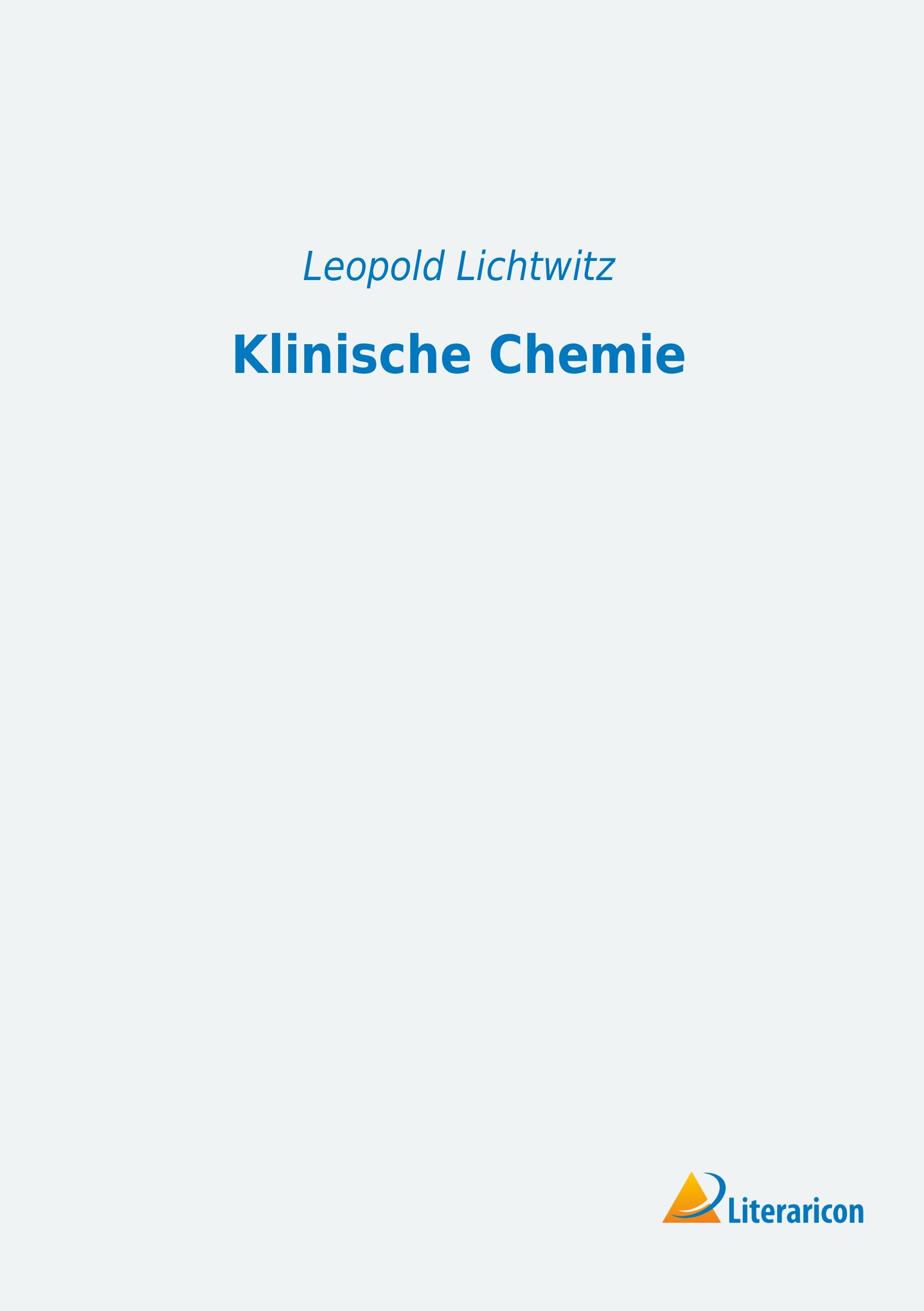 Vorderes Coverbild Klinische Chemie