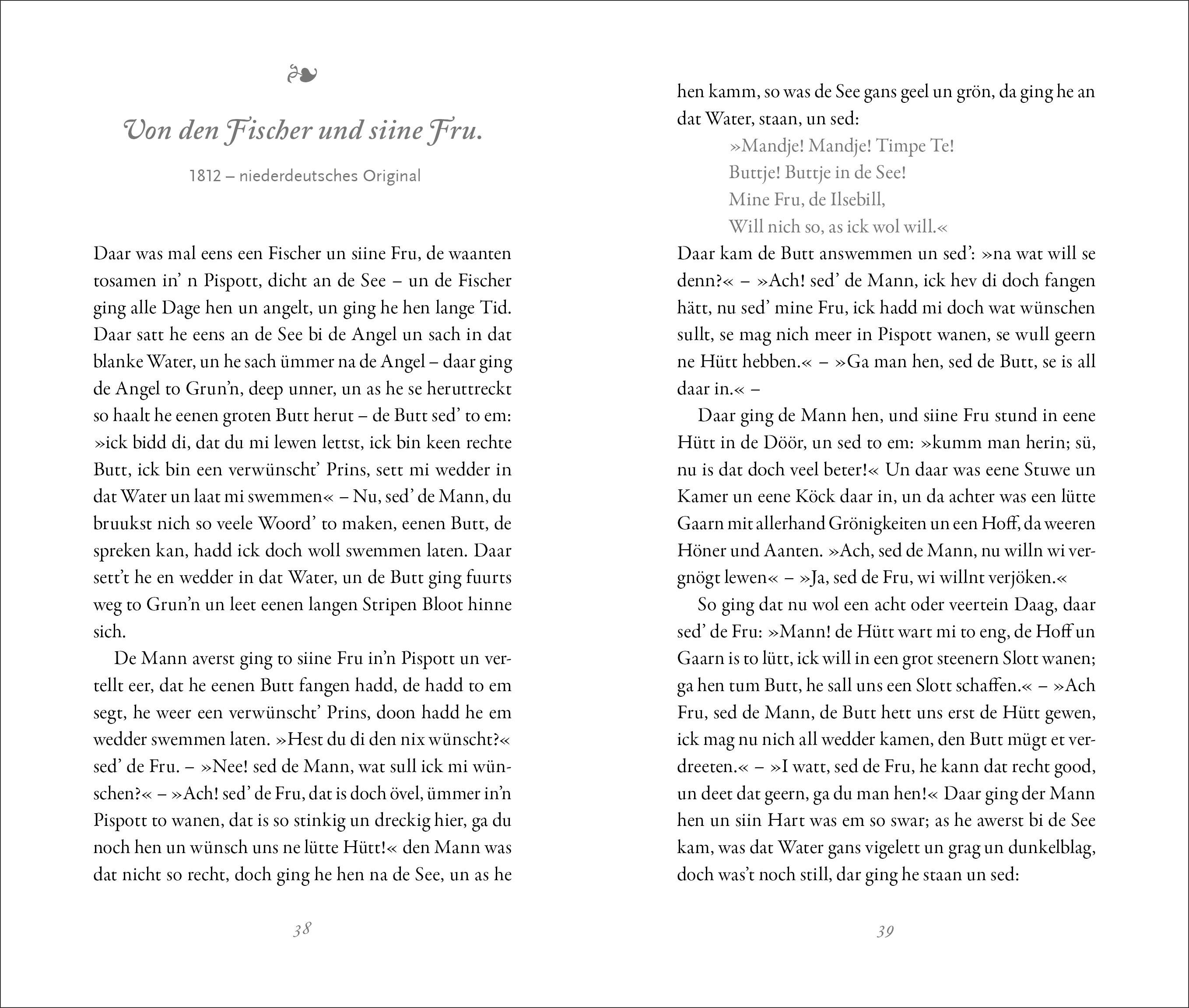 Beispielinhalt (Bild) Grimms Märchen aus Mecklenburg-Vorpommern