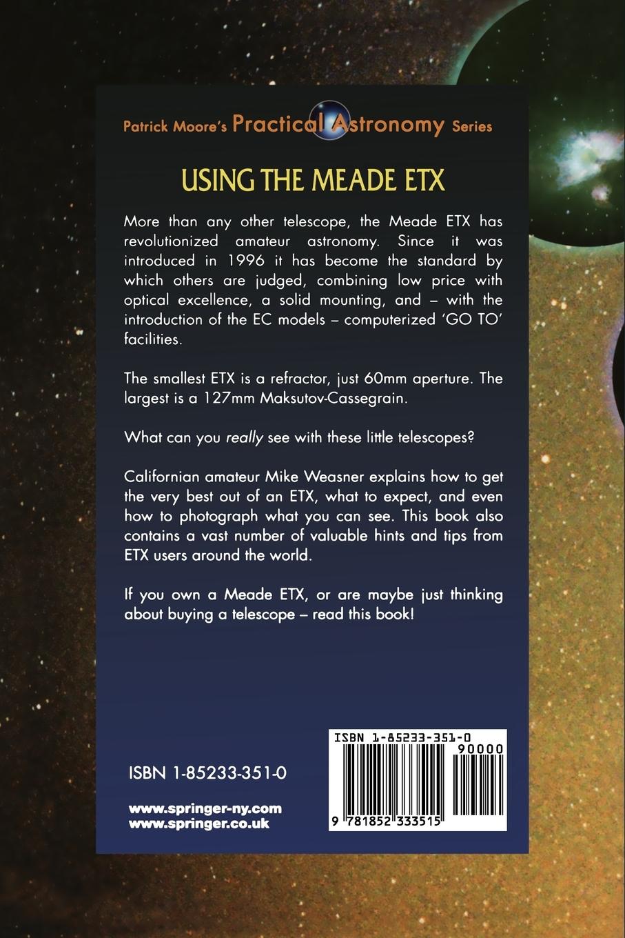 Rückseitencover Using the Meade ETX