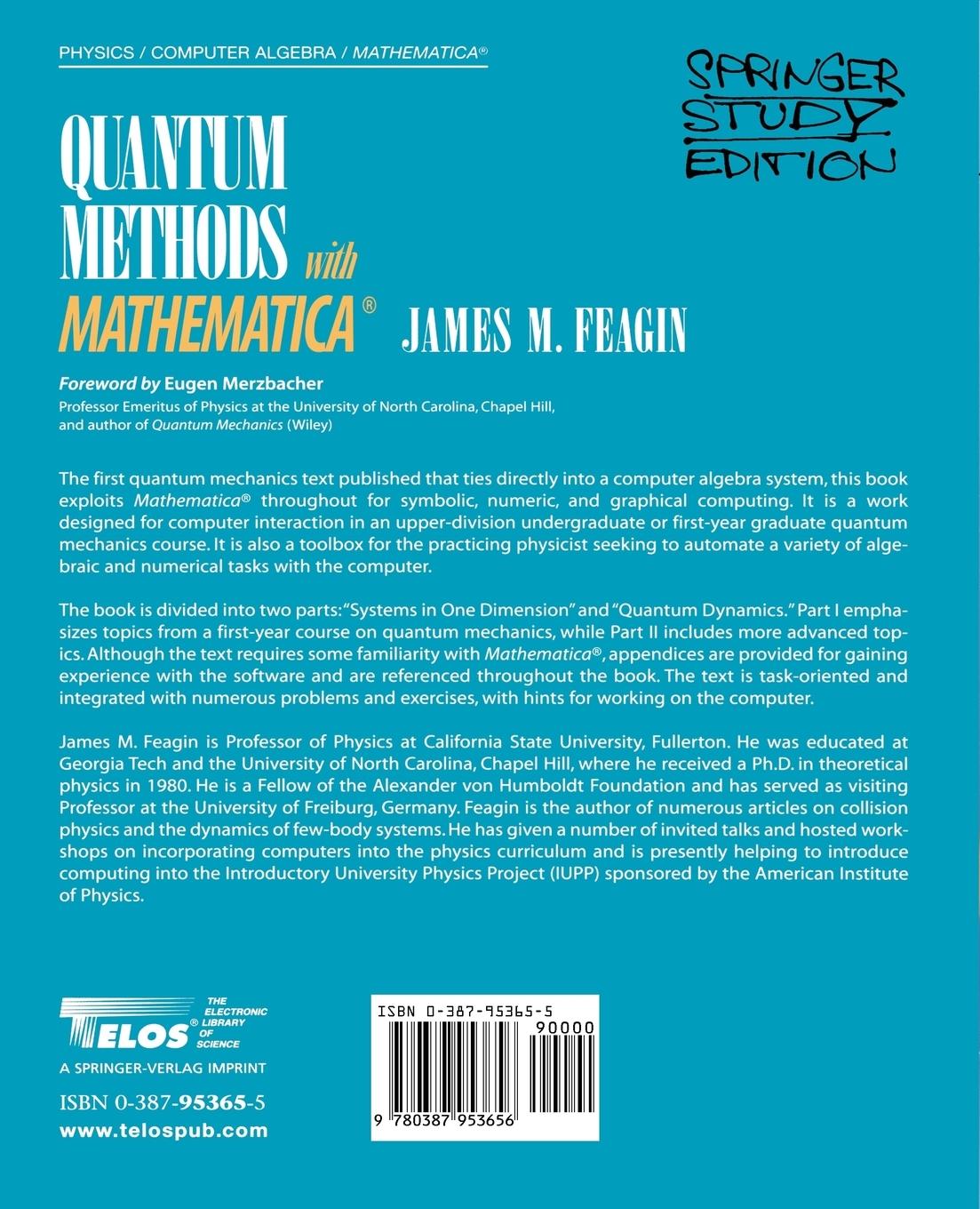 Rückseitencover Quantum Methods with Mathematica®