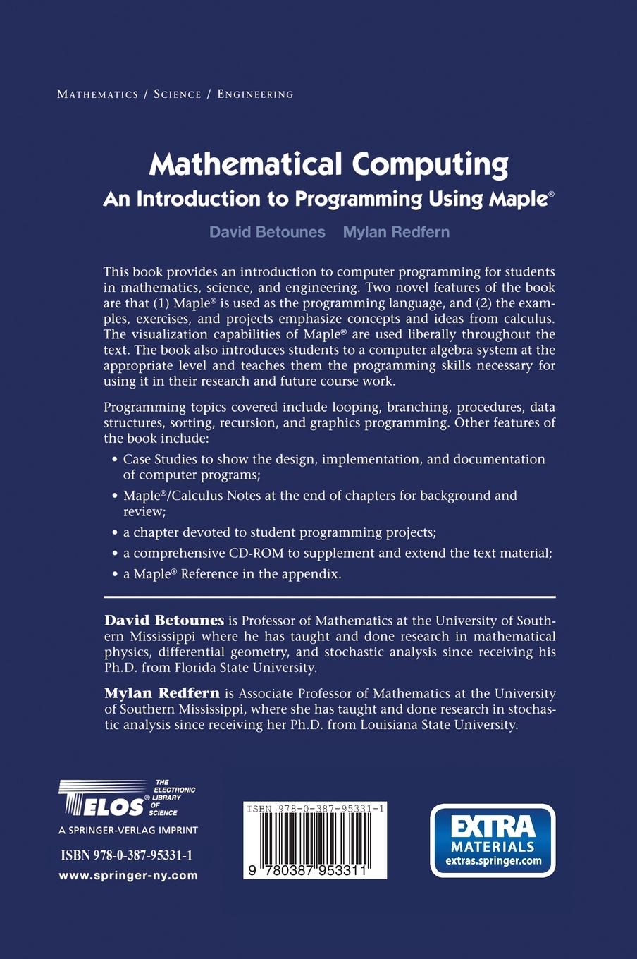 Rückseitencover Mathematical Computing