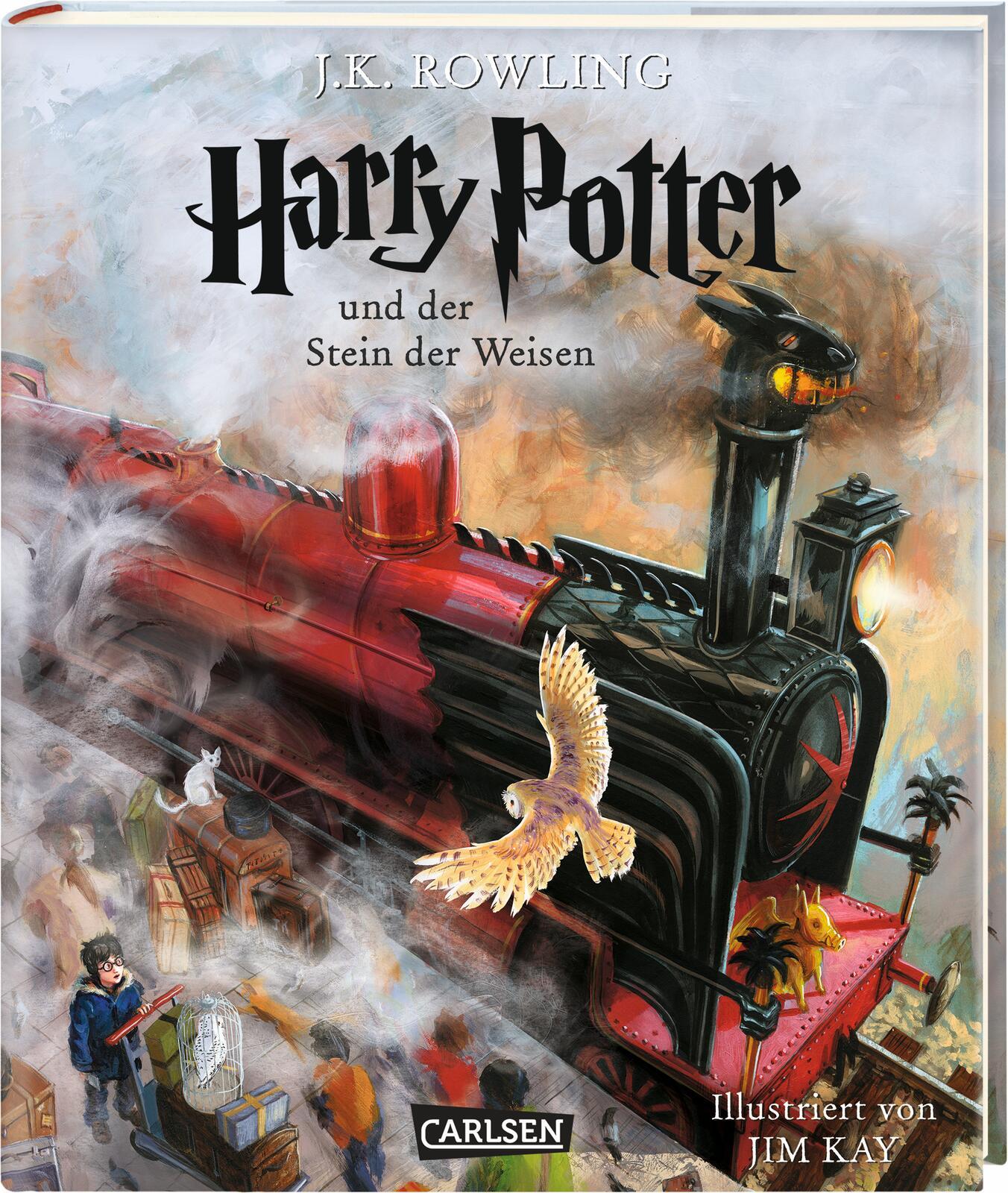 Vorderes Coverbild Harry Potter 1 und der Stein der Weisen. Schmuckausgabe