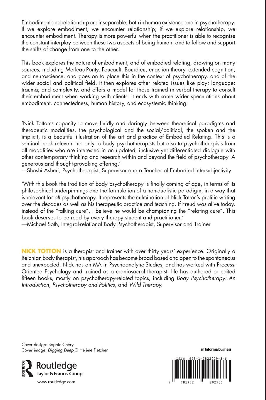 Rückseitencover Embodied Relating