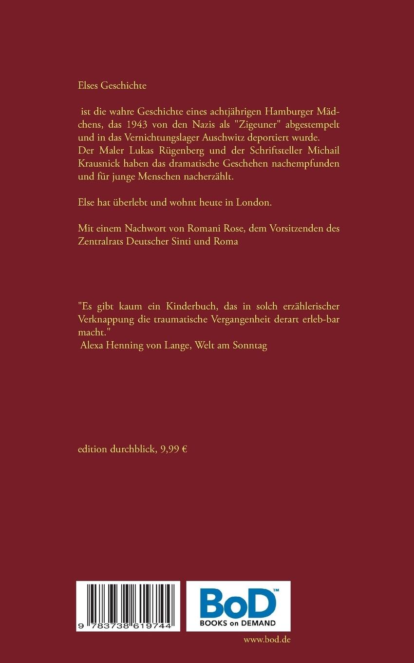 Rückseitencover Else - Ein Mädchen überlebt Auschwitz