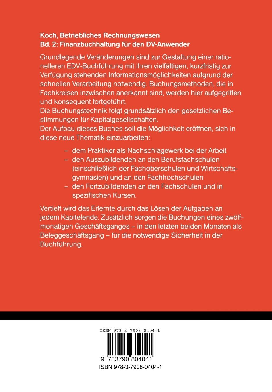 Rückseitencover Betriebliches Rechnungswesen