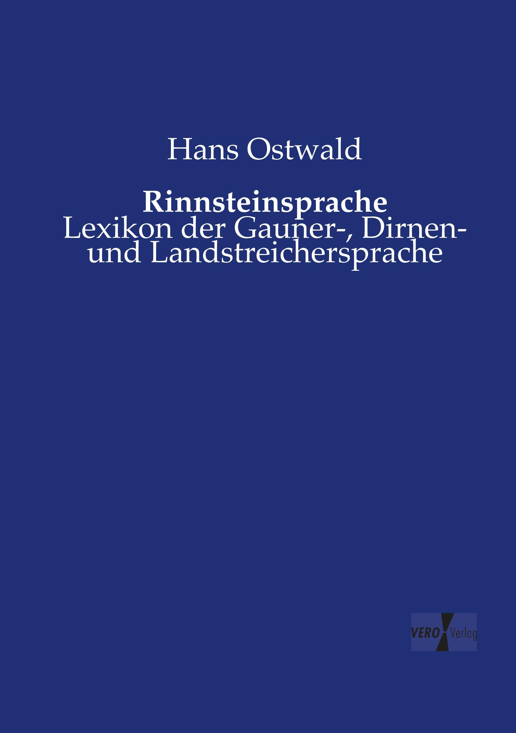 Vorderes Coverbild Rinnsteinsprache