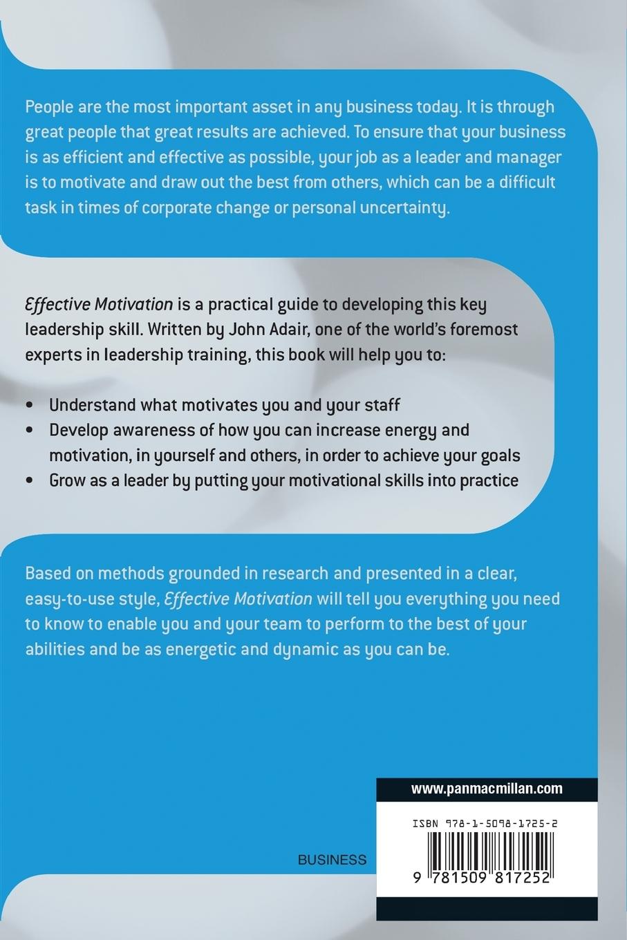 Rückseitencover Effective Motivation REVISED EDITION