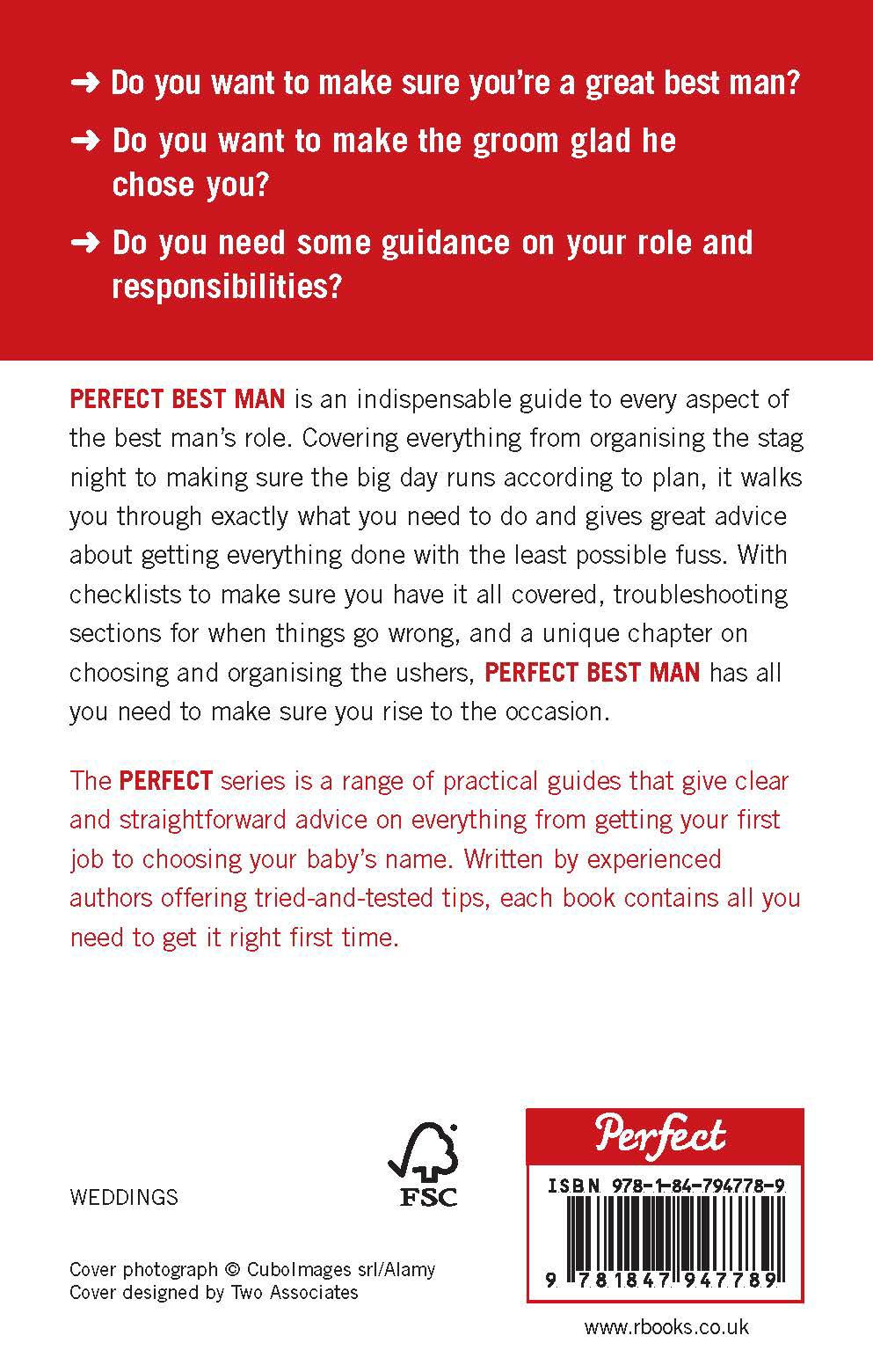 Rückseitencover Perfect Best Man