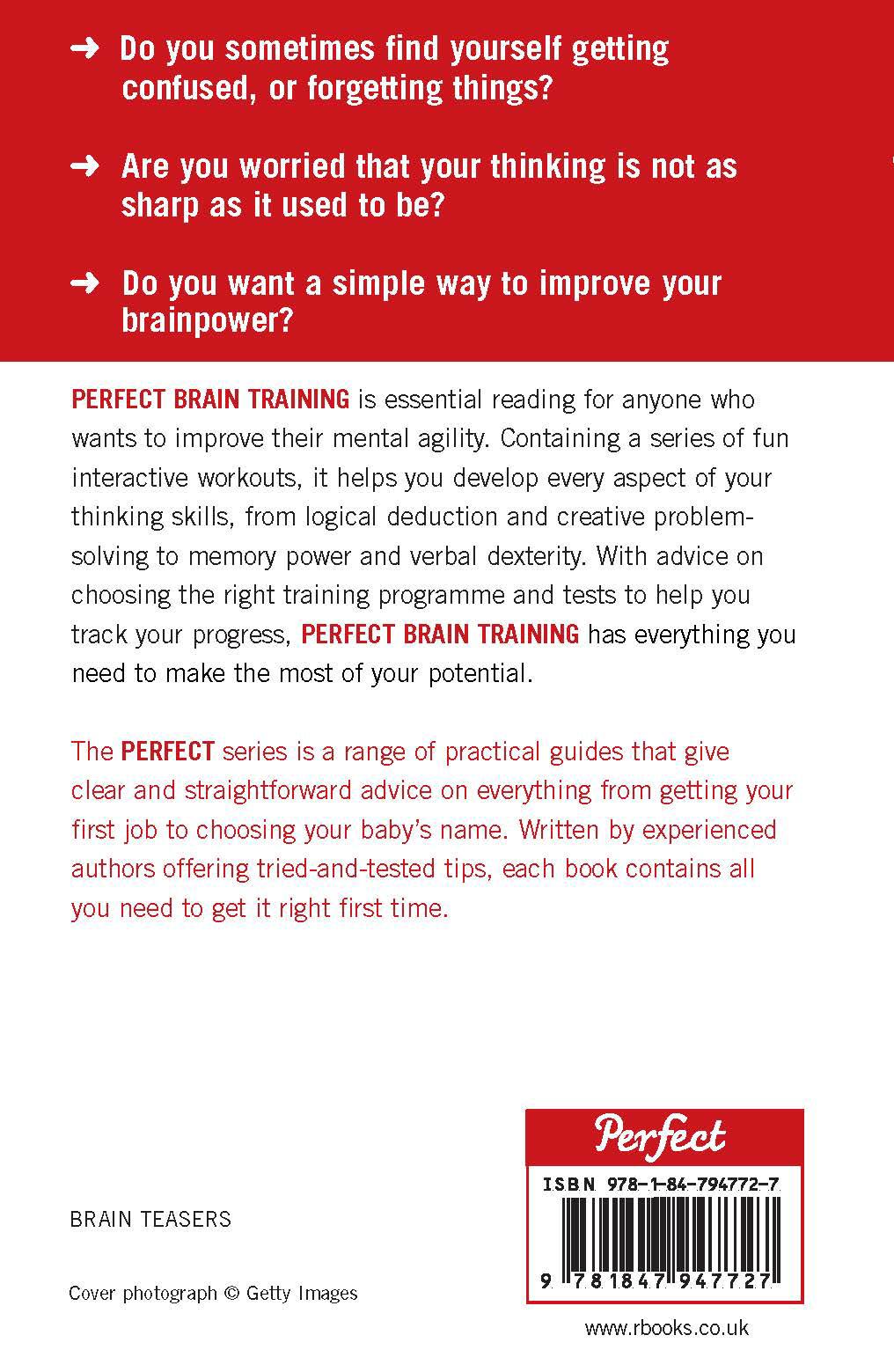 Rückseitencover Perfect Brain Training
