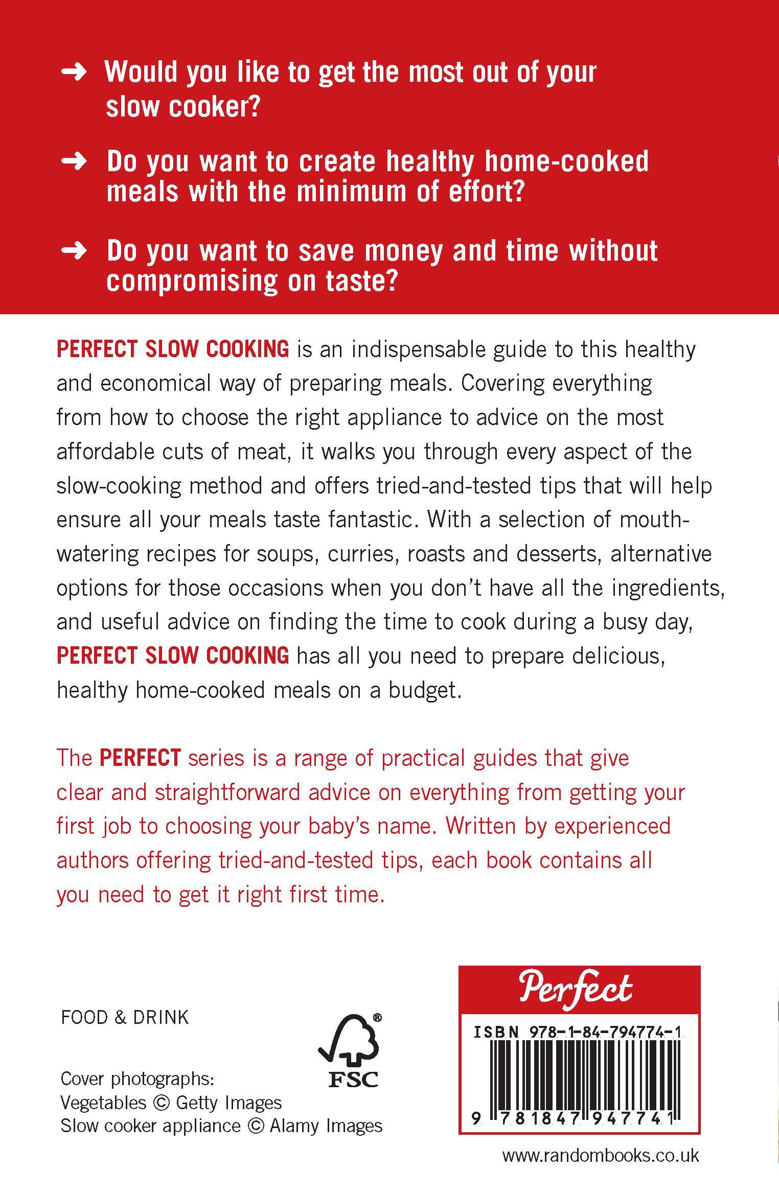 Rückseitencover Perfect Slow Cooking