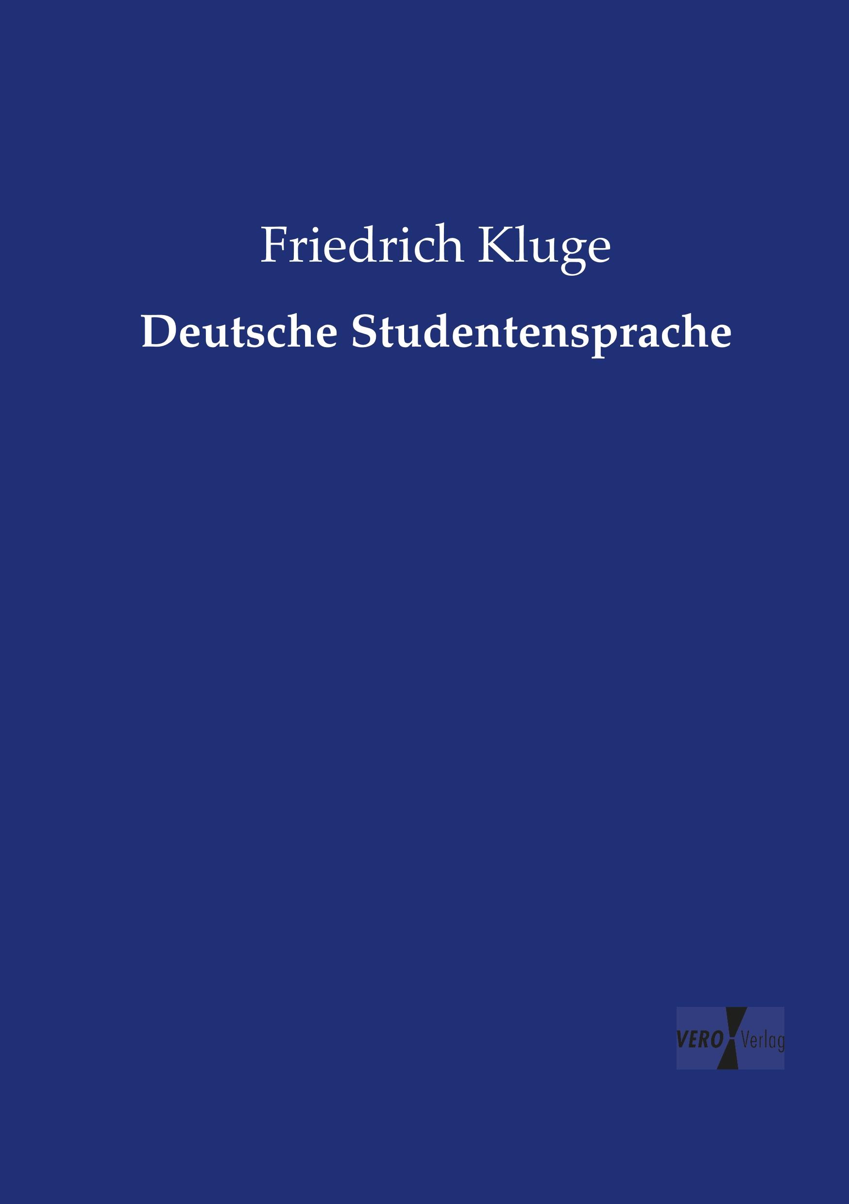 Vorderes Coverbild Deutsche Studentensprache