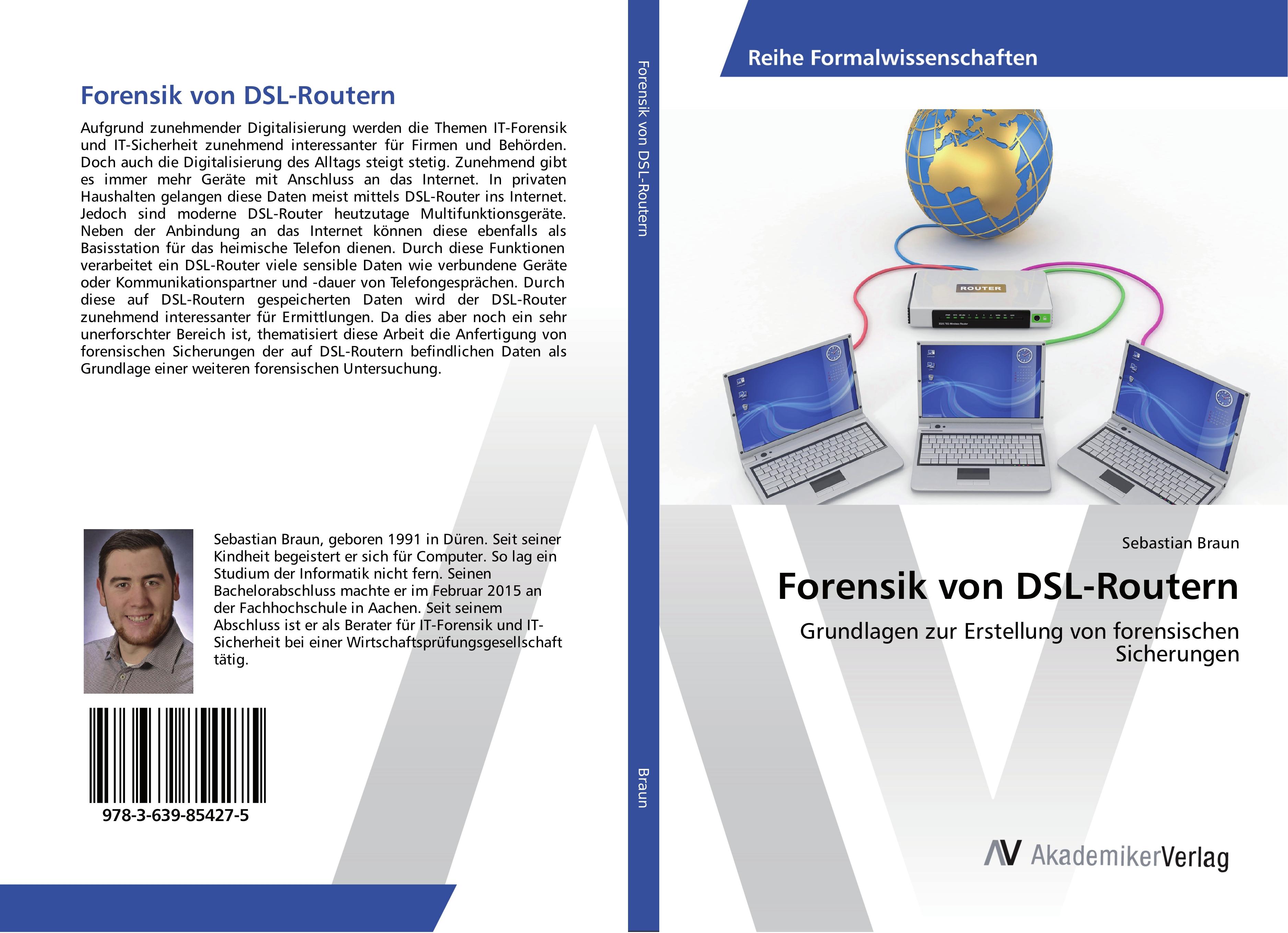 Vorderes Coverbild Forensik von DSL-Routern