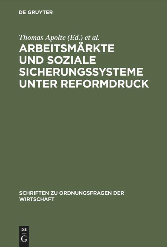 Vorderes Coverbild Arbeitsmärkte und soziale Sicherungssysteme unter Reformdruck