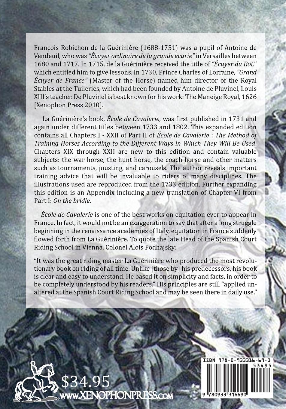 Rückseitencover Ecole de Cavalerie Part II Expanded Edition a.k.a. School of Horsemanship