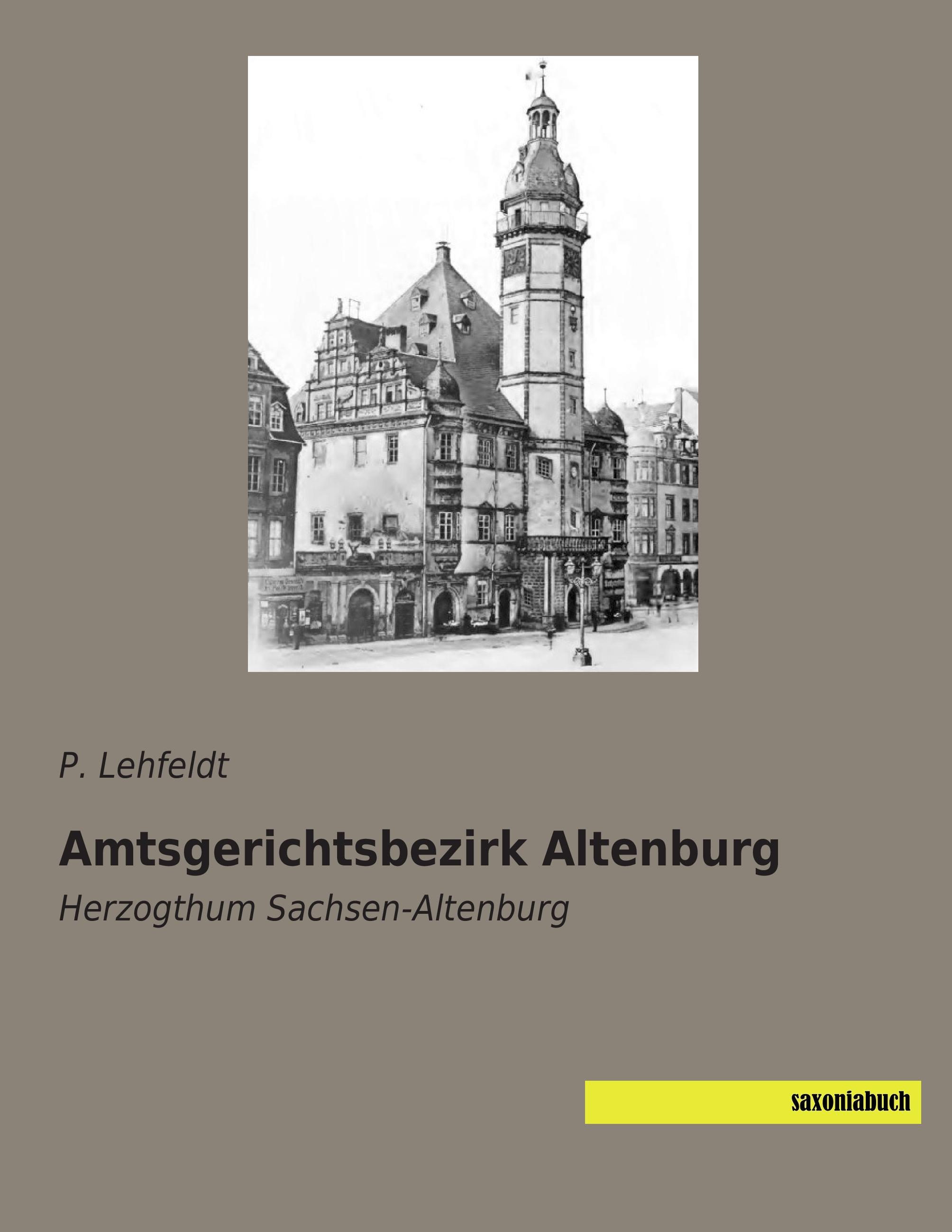 Vorderes Coverbild Amtsgerichtsbezirk Altenburg