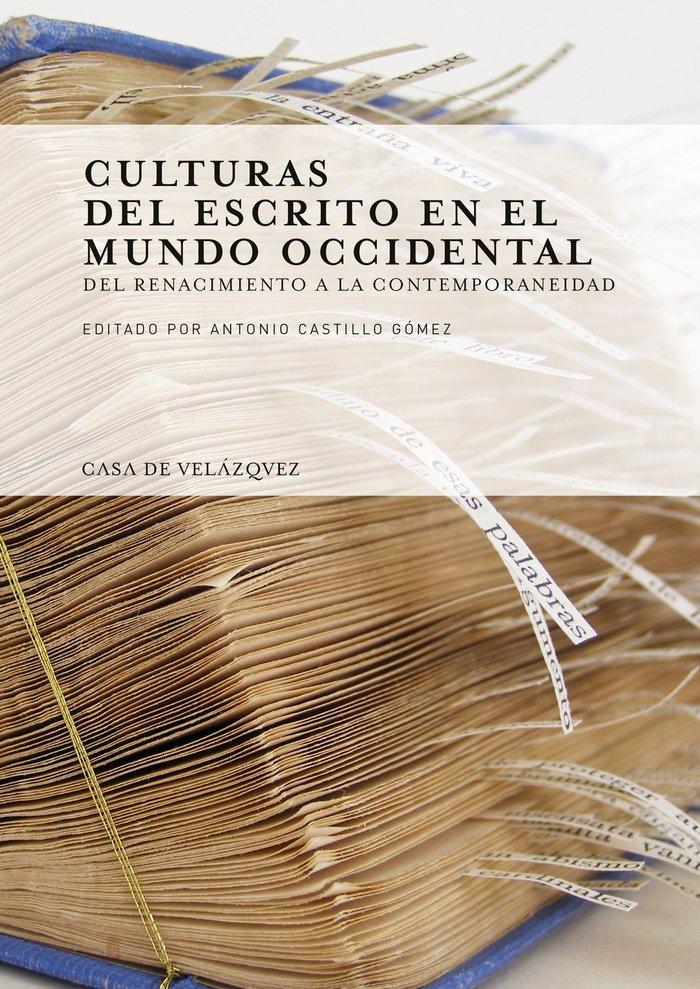 Vorderes Coverbild Culturas del escrito en el mundo occidental : del Renacimiento a la contemporaneidad