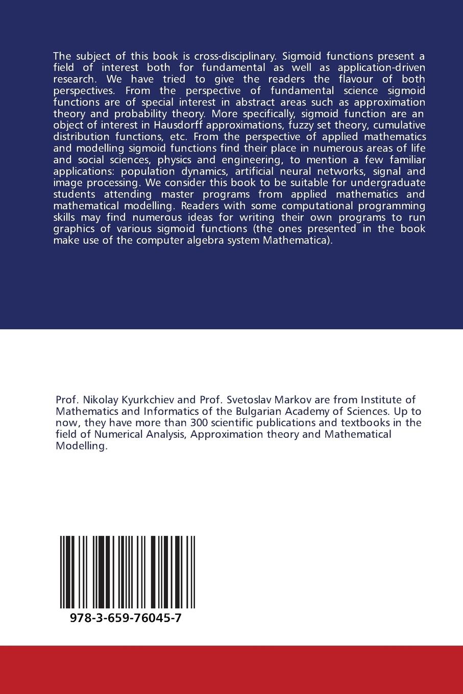 Rückseitencover Sigmoid Functions: Some Approximation and Modelling Aspects