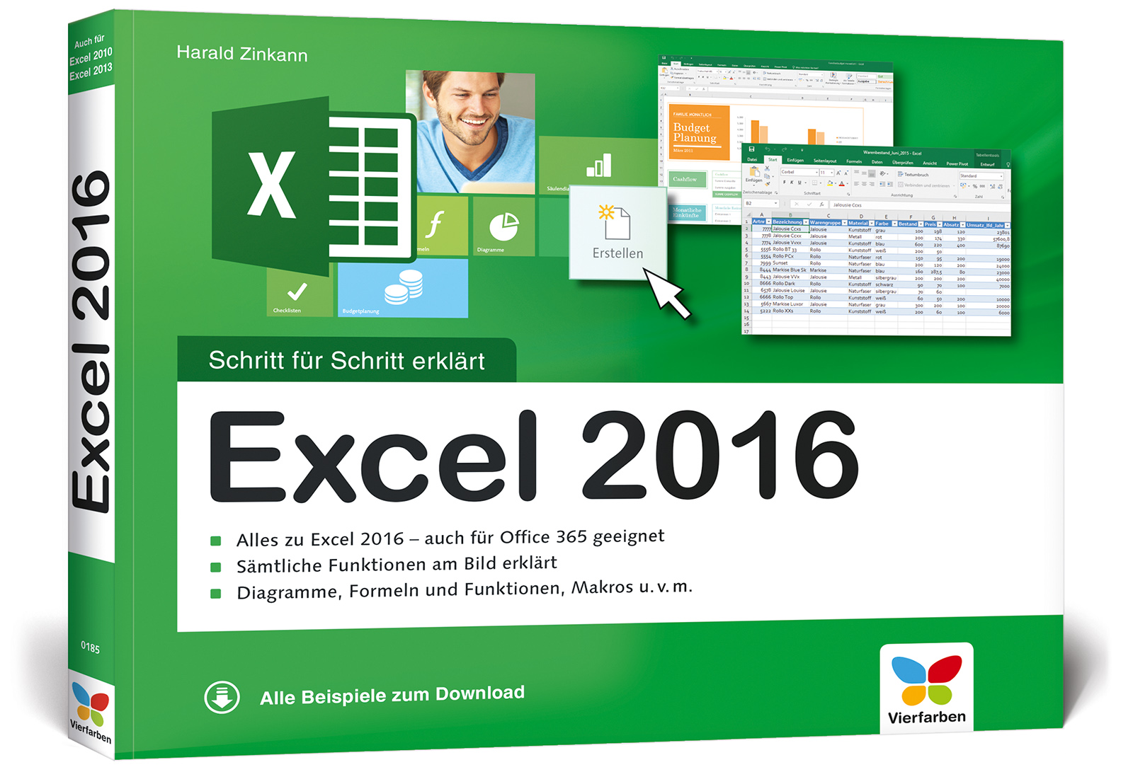 Vorderes Coverbild Excel 2016 - Schritt für Schritt erklärt