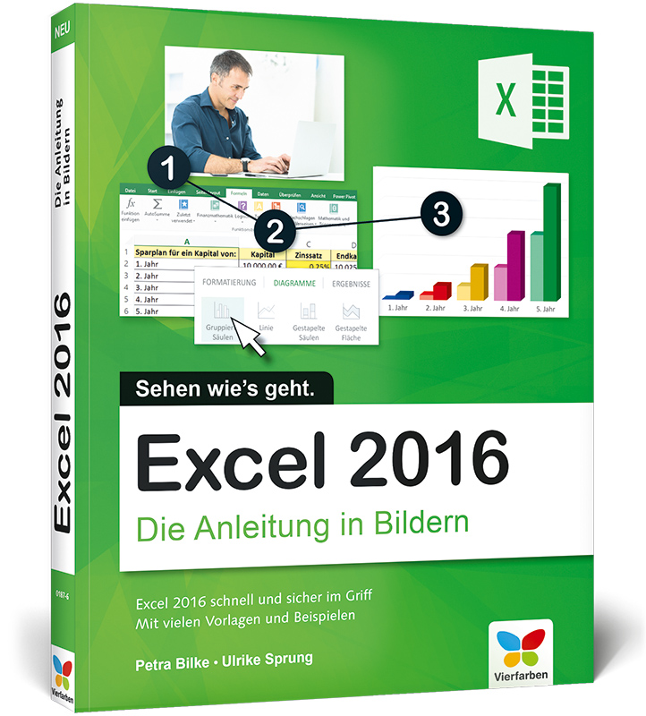 Vorderes Coverbild Excel 2016 - Die Anleitung in Bildern