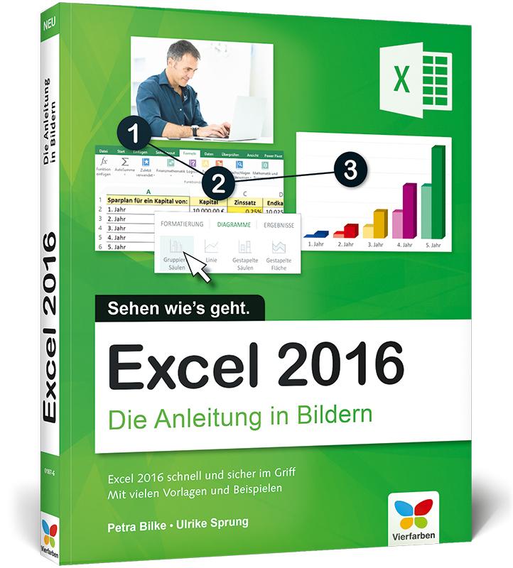 Vorderes Coverbild Excel 2016 - Die Anleitung in Bildern