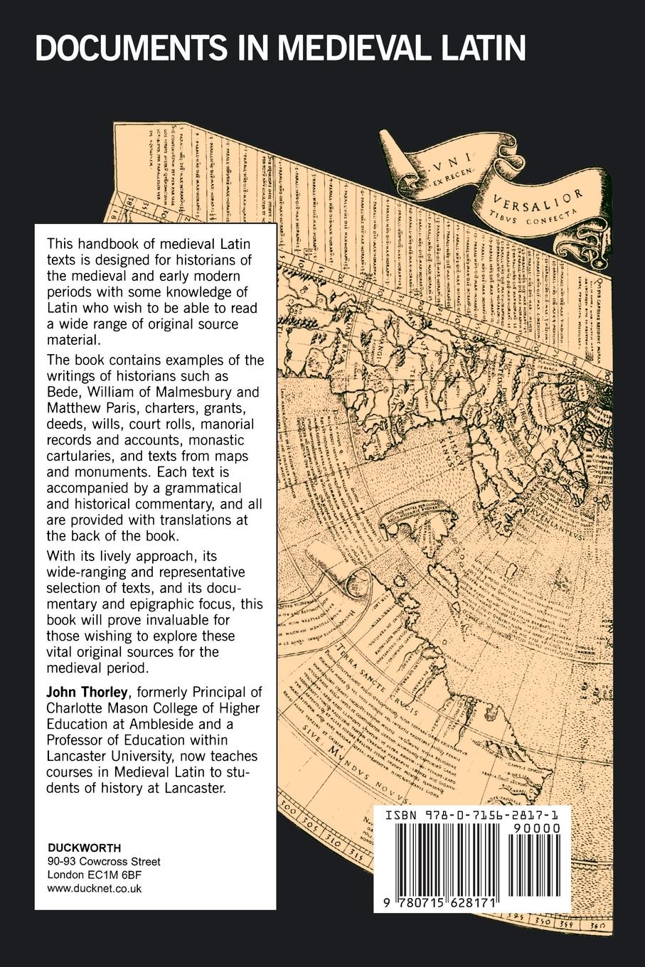 Rückseitencover Documents in Medieval Latin